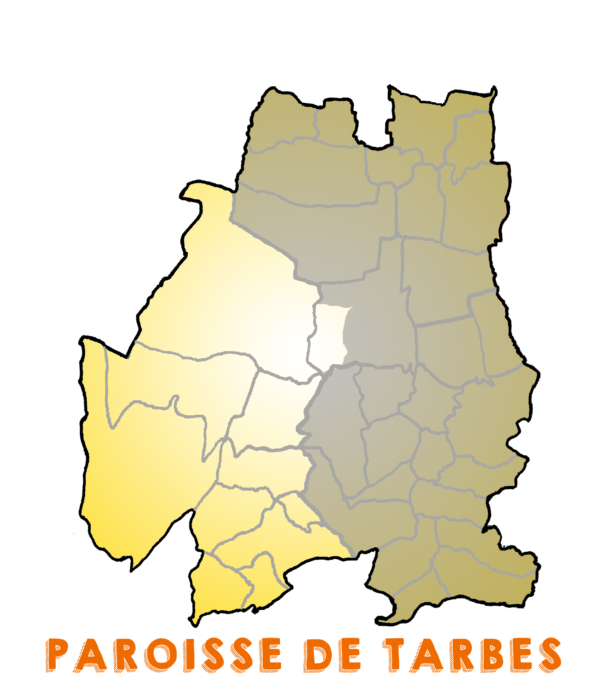 carte paroisse tarbes zone ouest