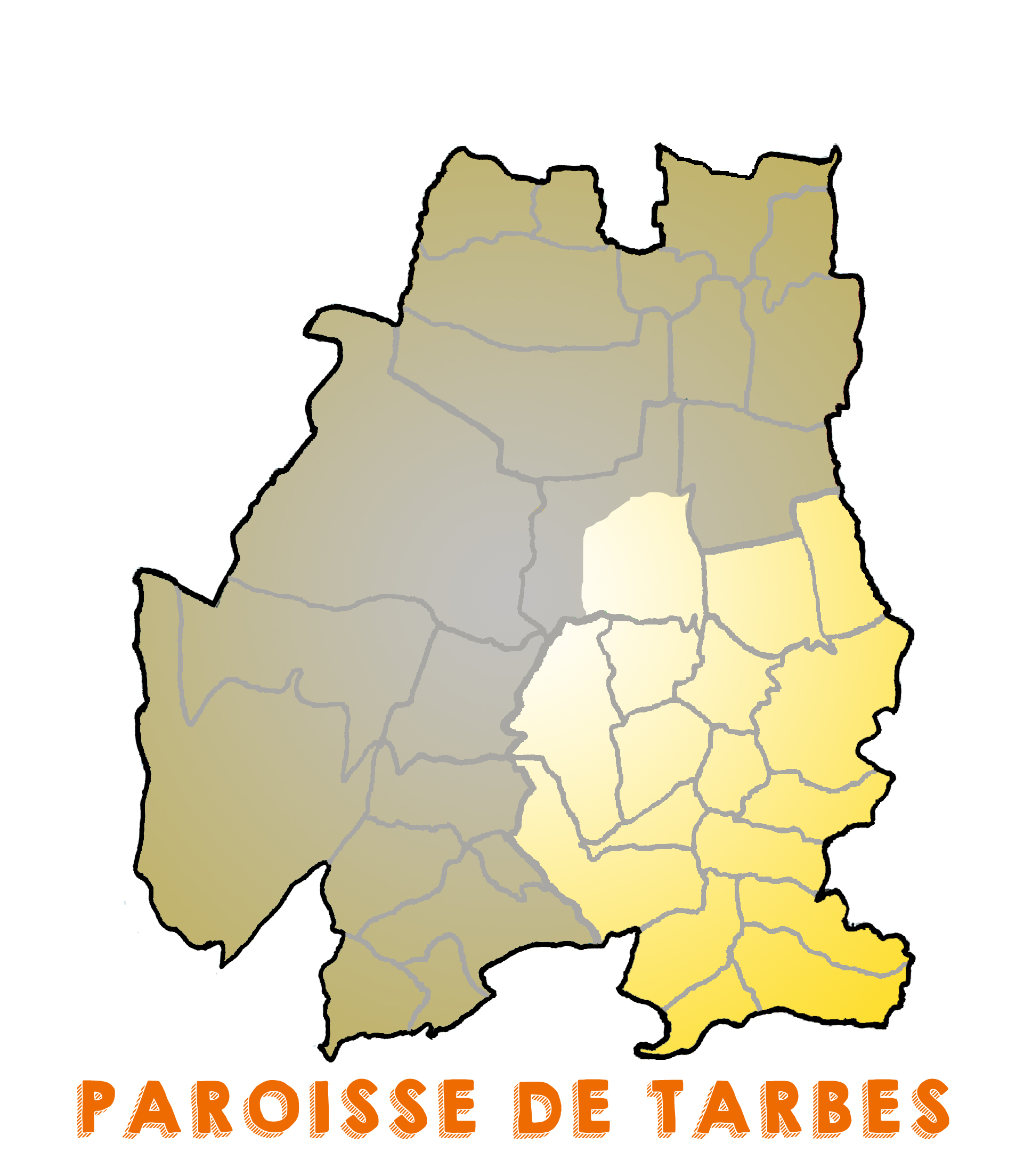 carte paroisse tarbes zone sud